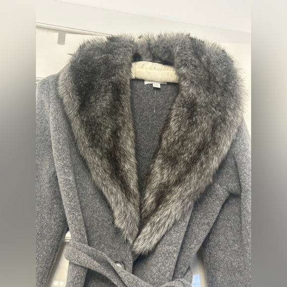 Anthropologie grey wrap sweater - Picture 4 of 4